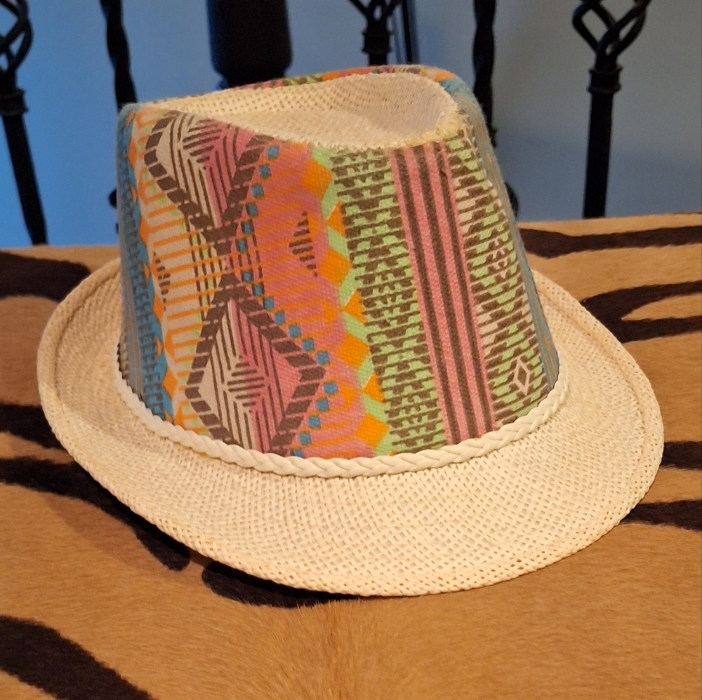 Fedora Hats - Adults Fedora Trilby Hats  Tribal Patterns & Colors